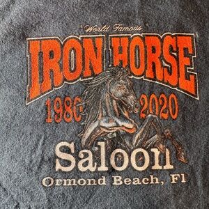 Iron horse 40th anniv long sleeve tee-size L(22x28x26)